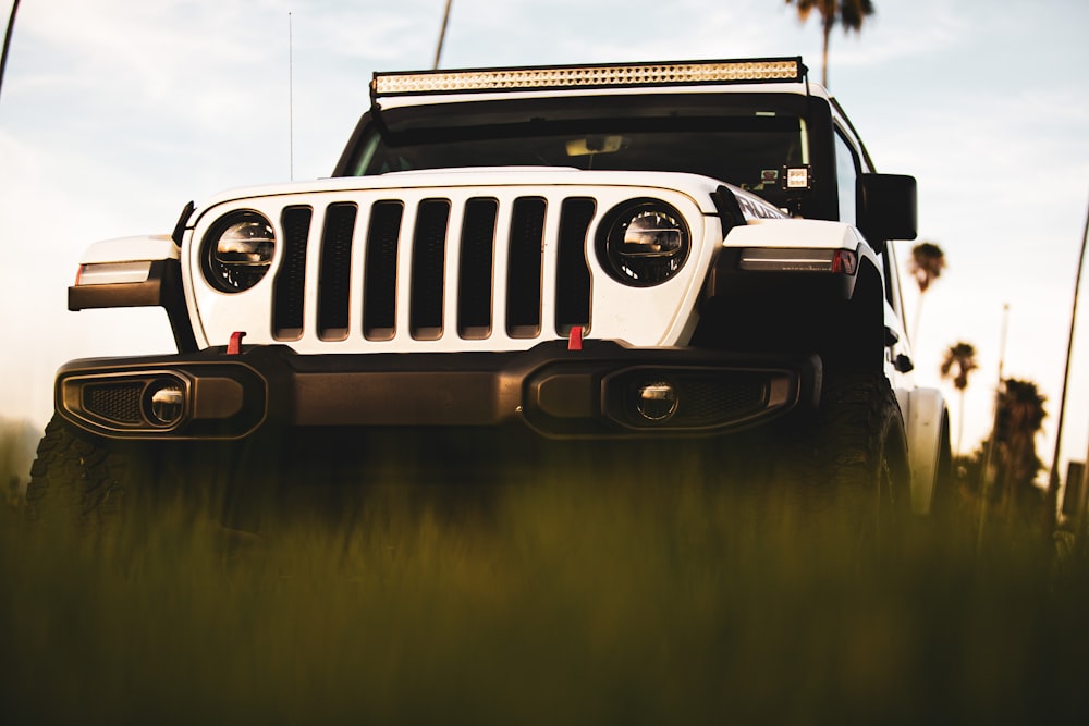 white Jeep Wrangler