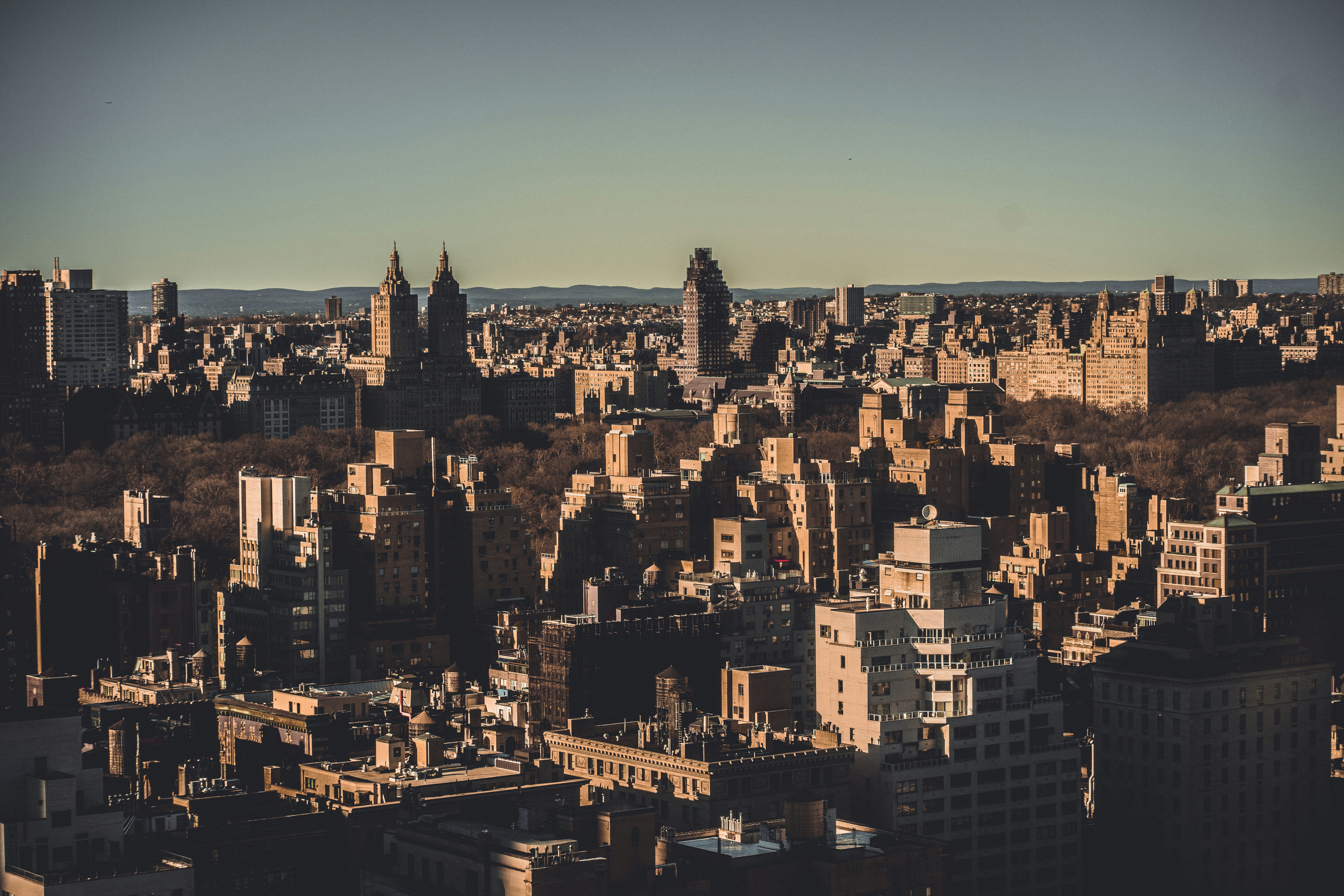 aerial-photography of city