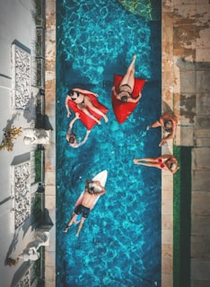 people in pool