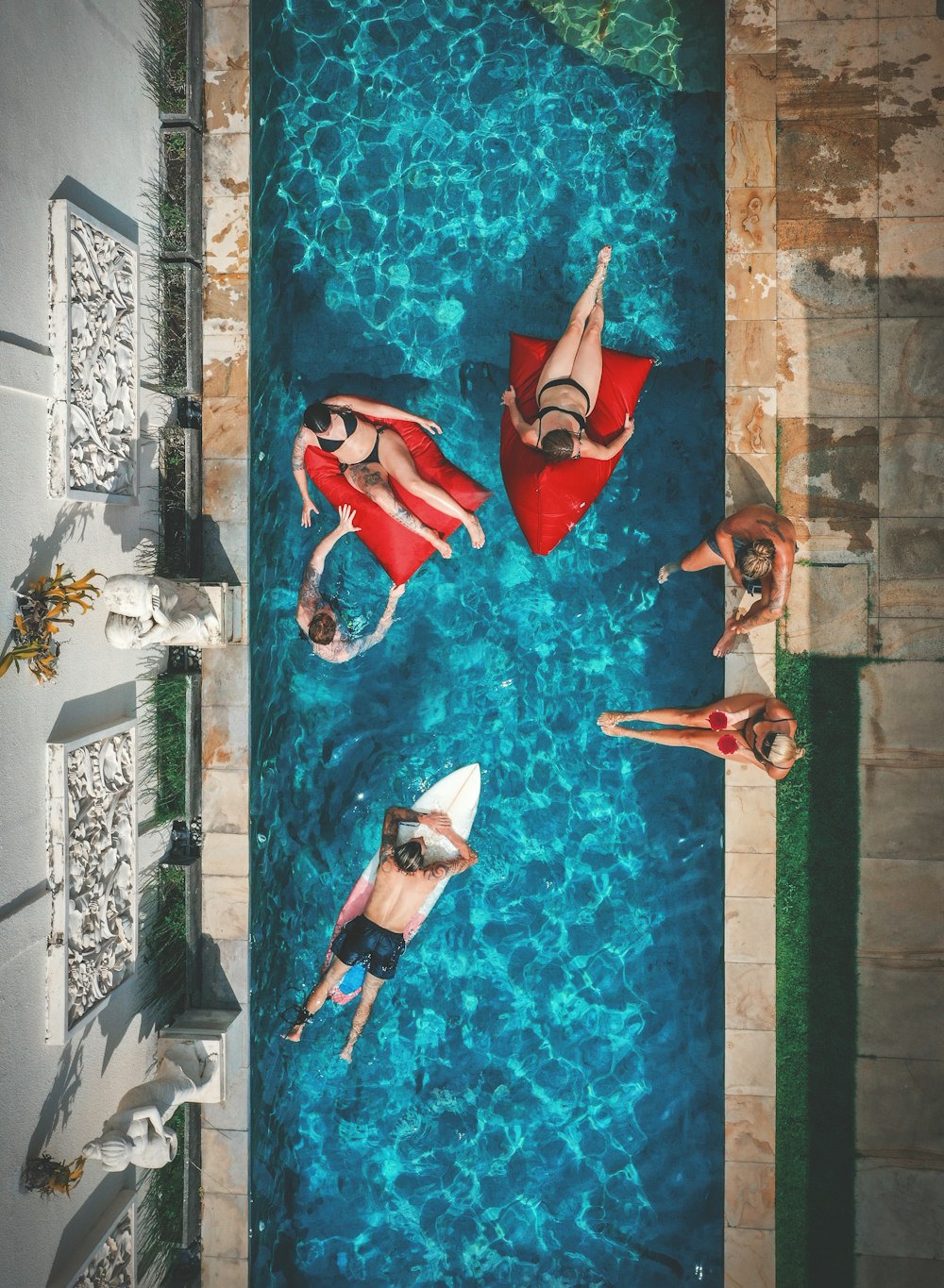 people in pool