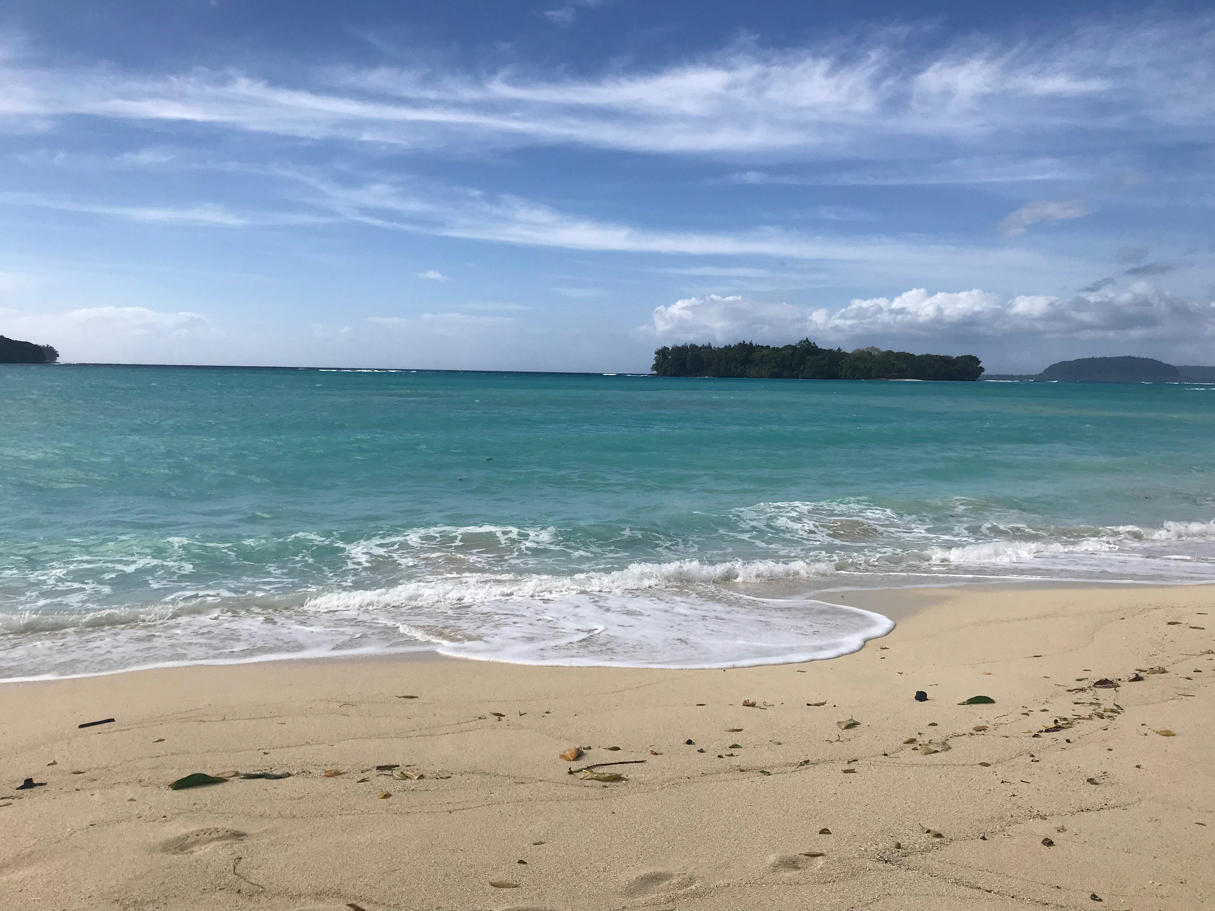 calm body of water vanuatu zoom background