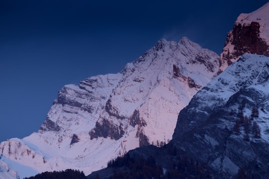 snow-covered mountain in Sion Switzerland