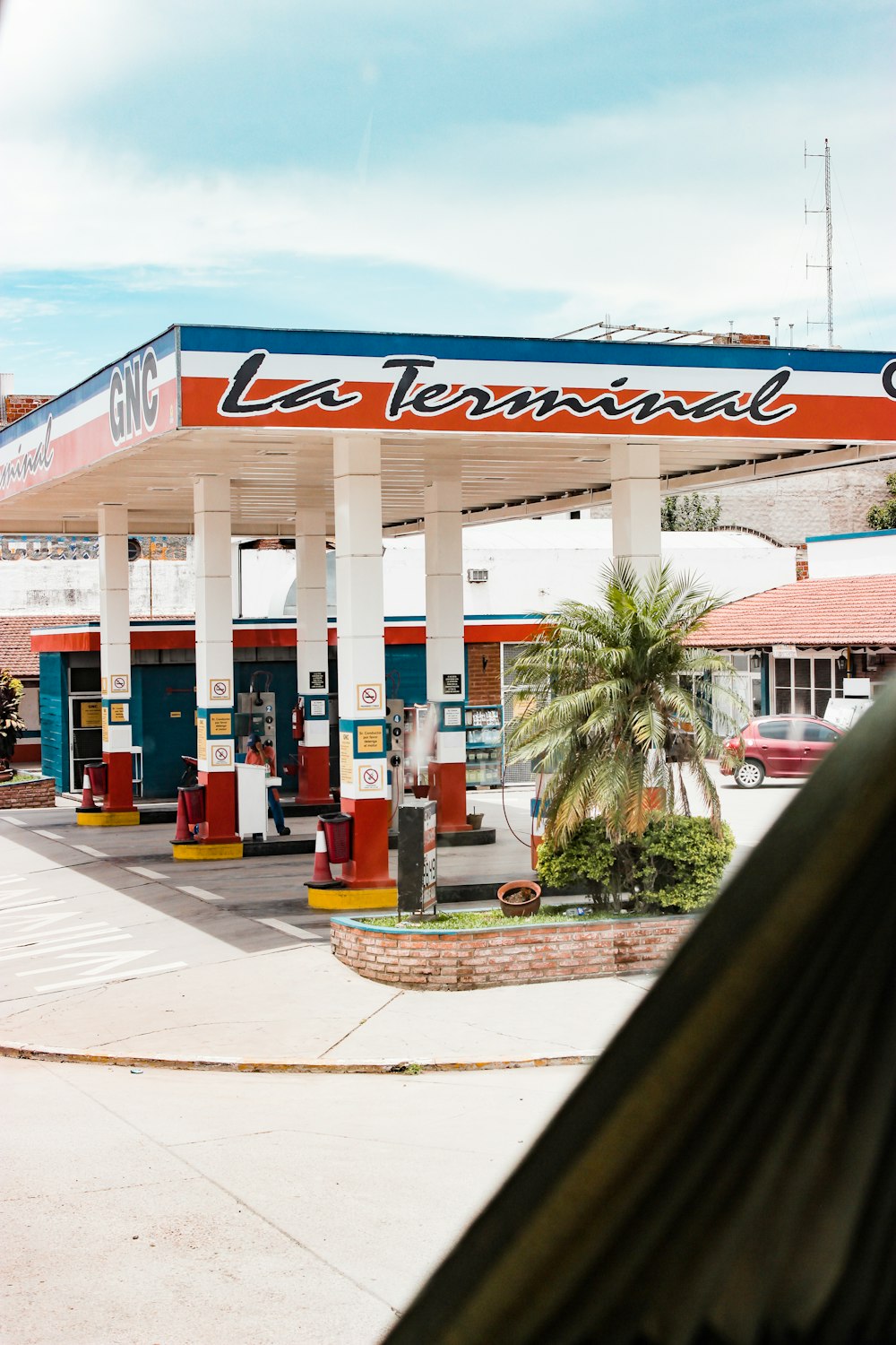 La Terminal gasoline station under white and blue sky