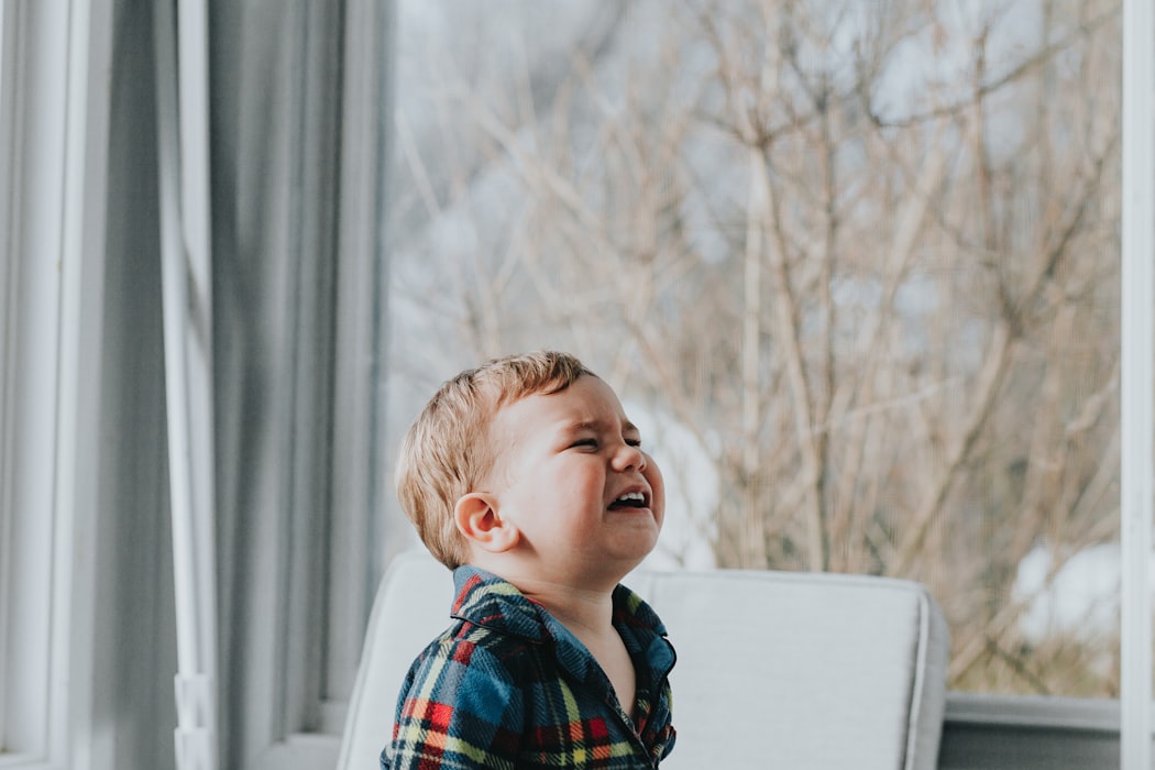 Little boy crying