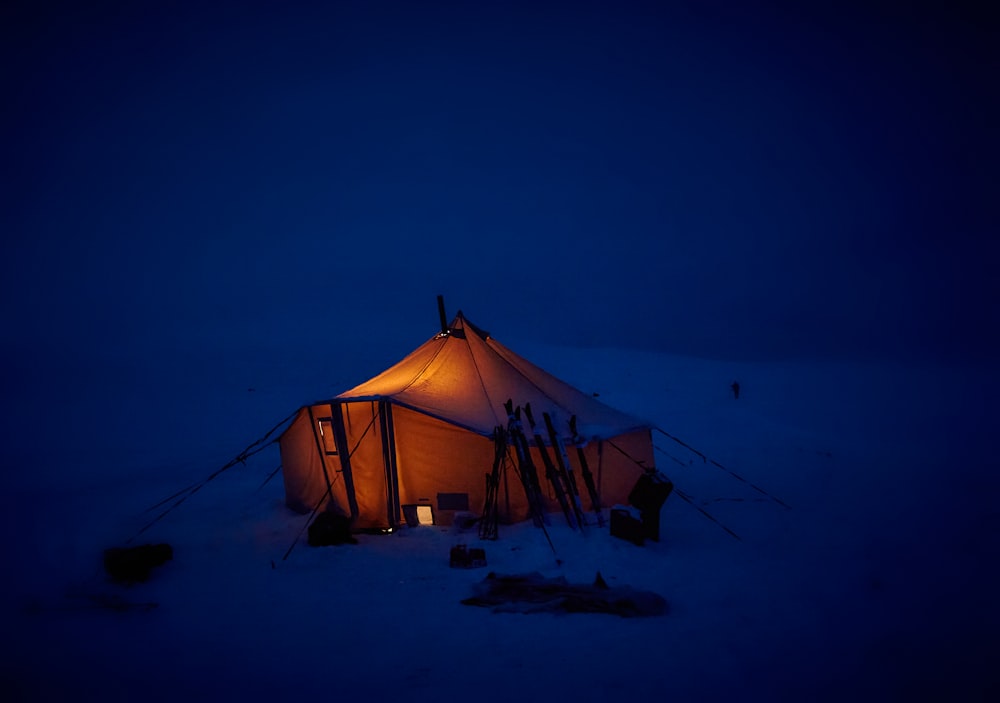 brown tent