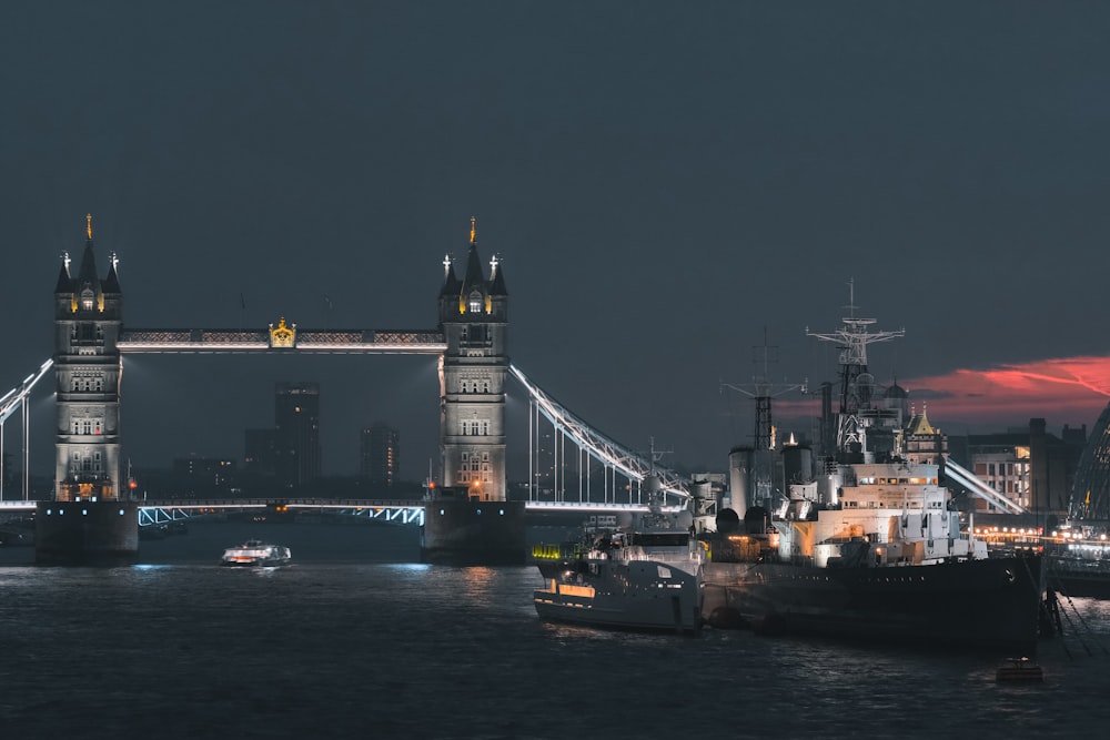 aerial photography of Tower Bridge