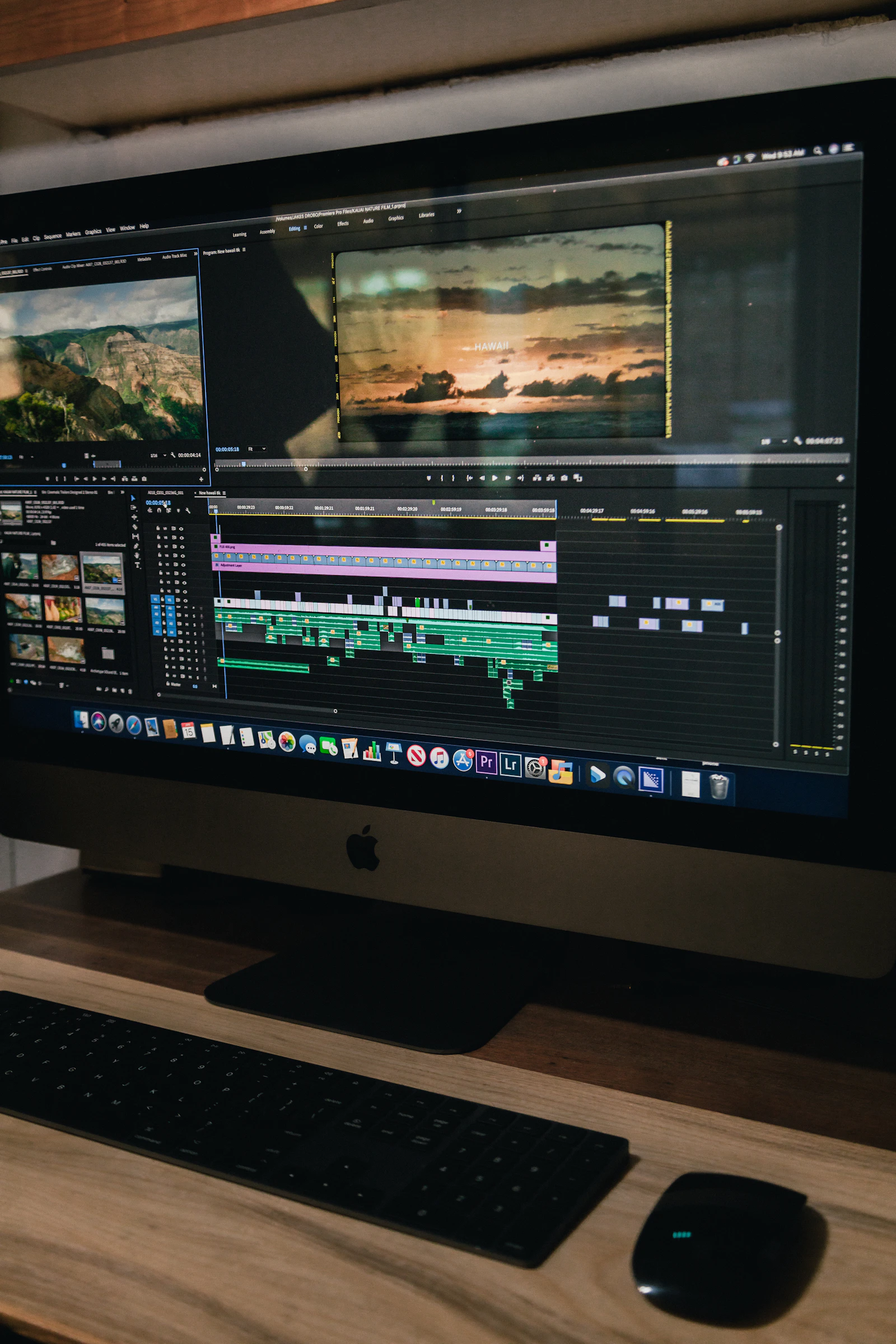 Echter Video-Editing-Arbeitsplatz als Symbolbild für Affiliate64 und KI-Kurzvideos