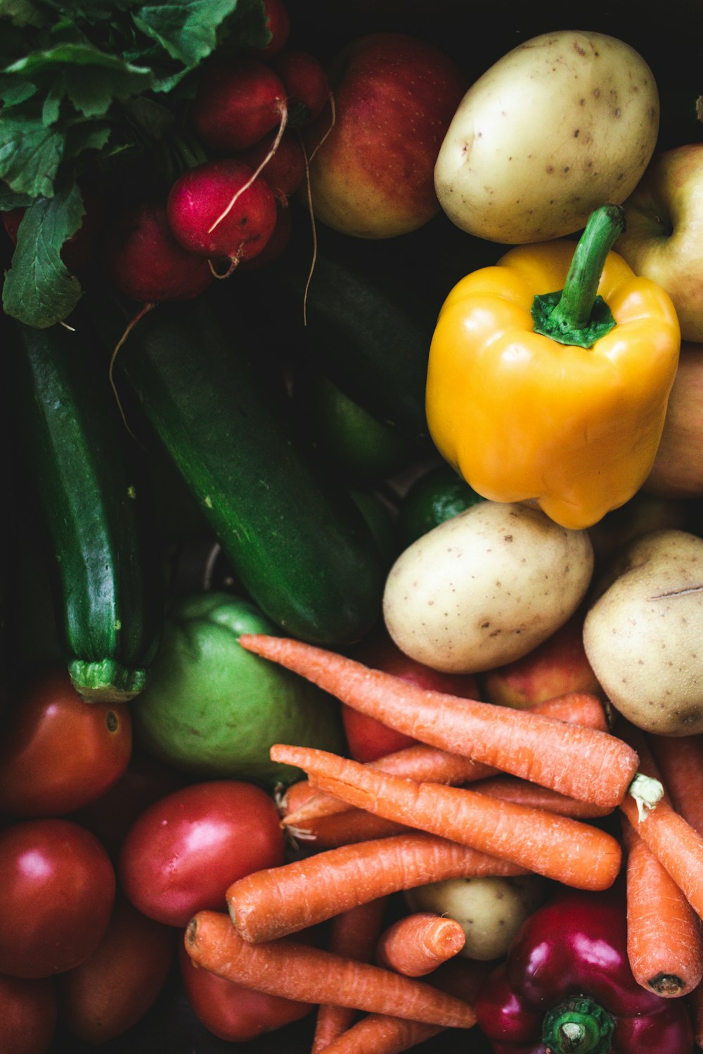 pila de verduras