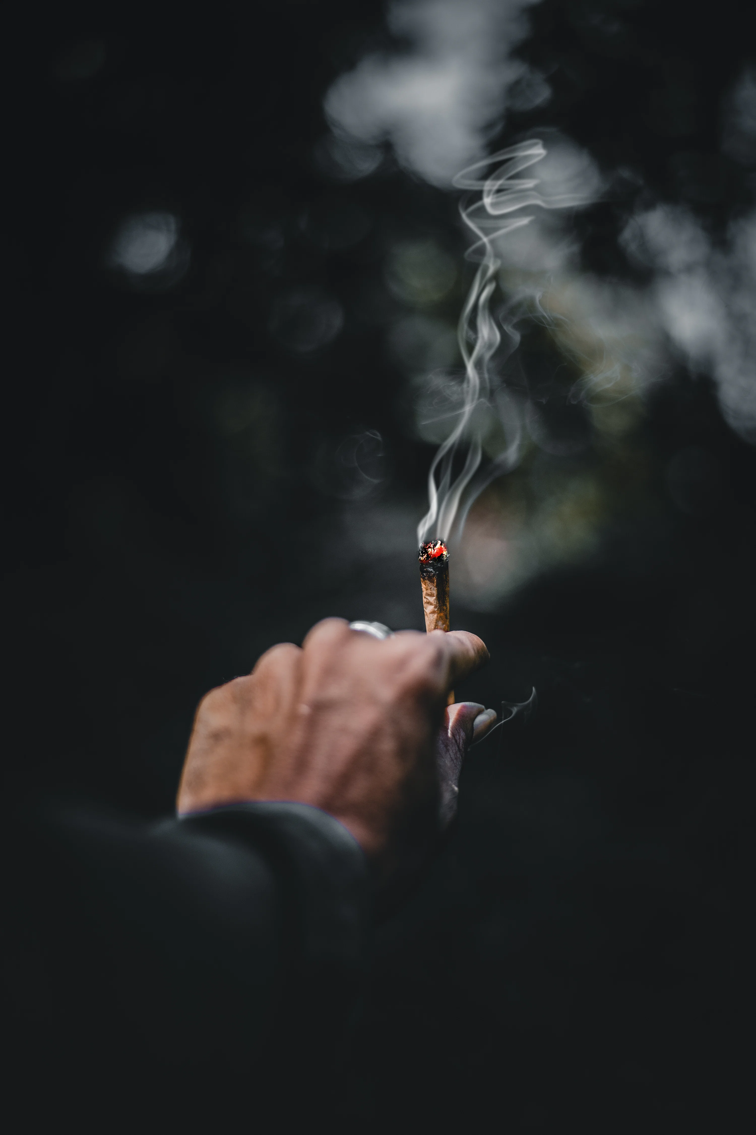 smoking cigarette photo Life's A Drag person smoking cigarette Portrait Of