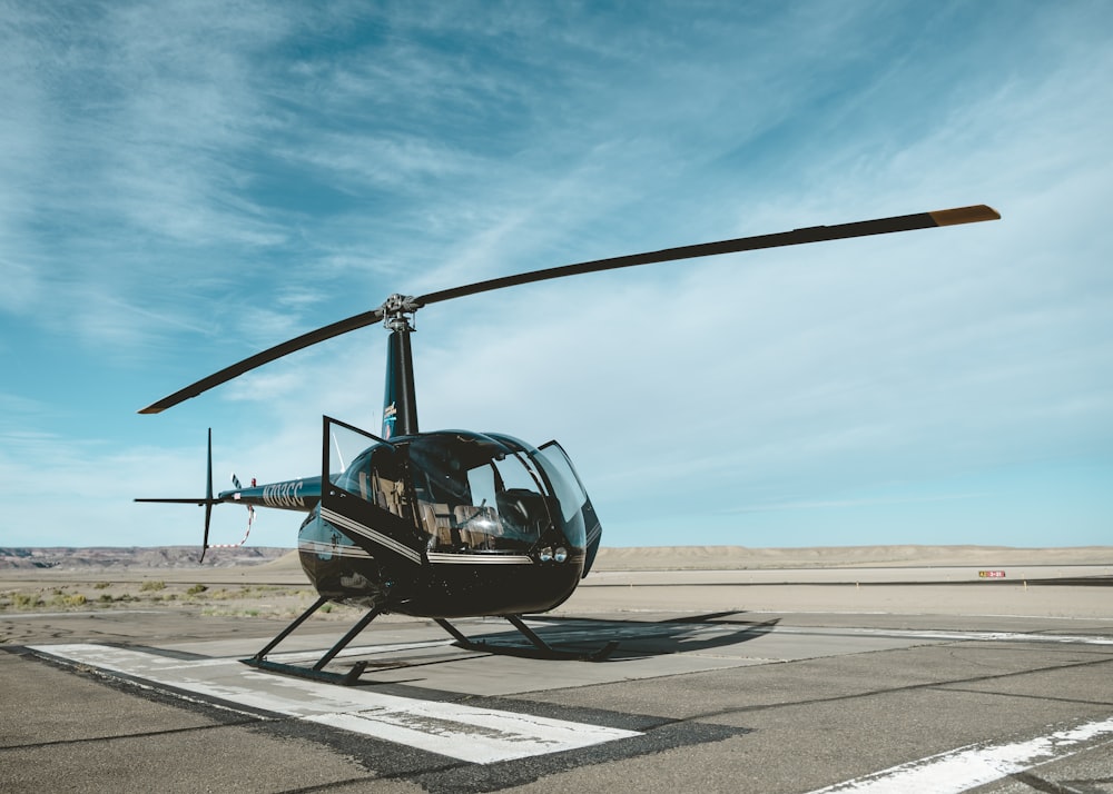 black helicopter outdoor proposal ideas