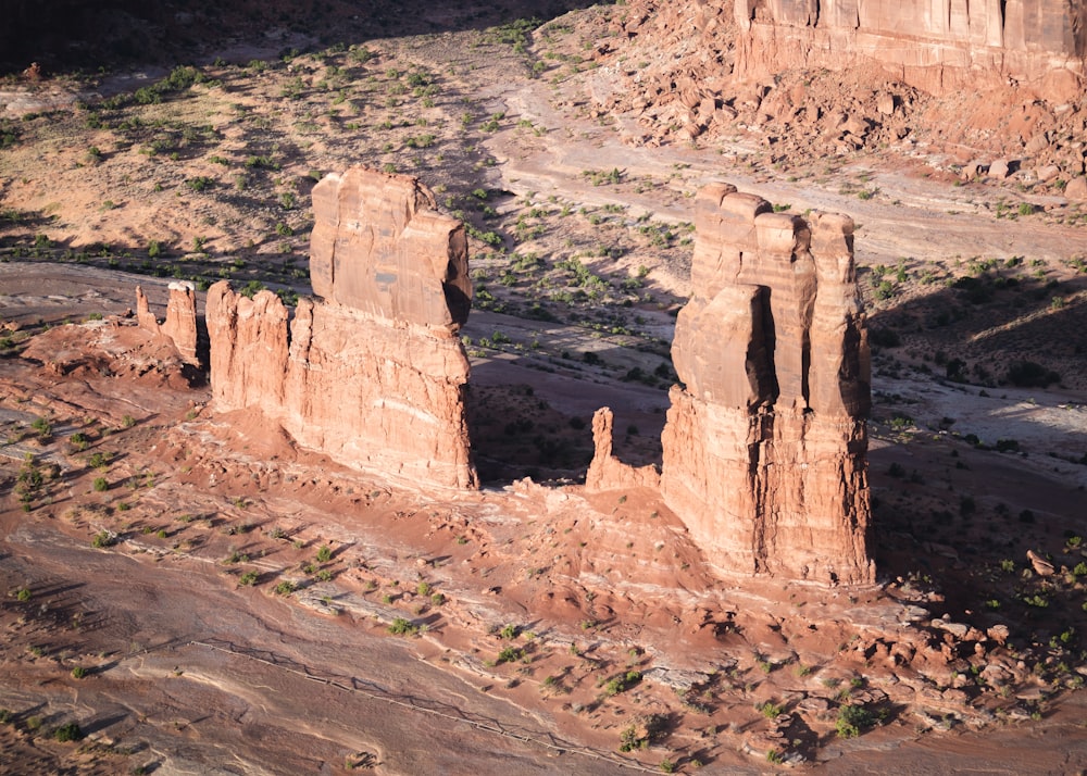 rock formation at daytime