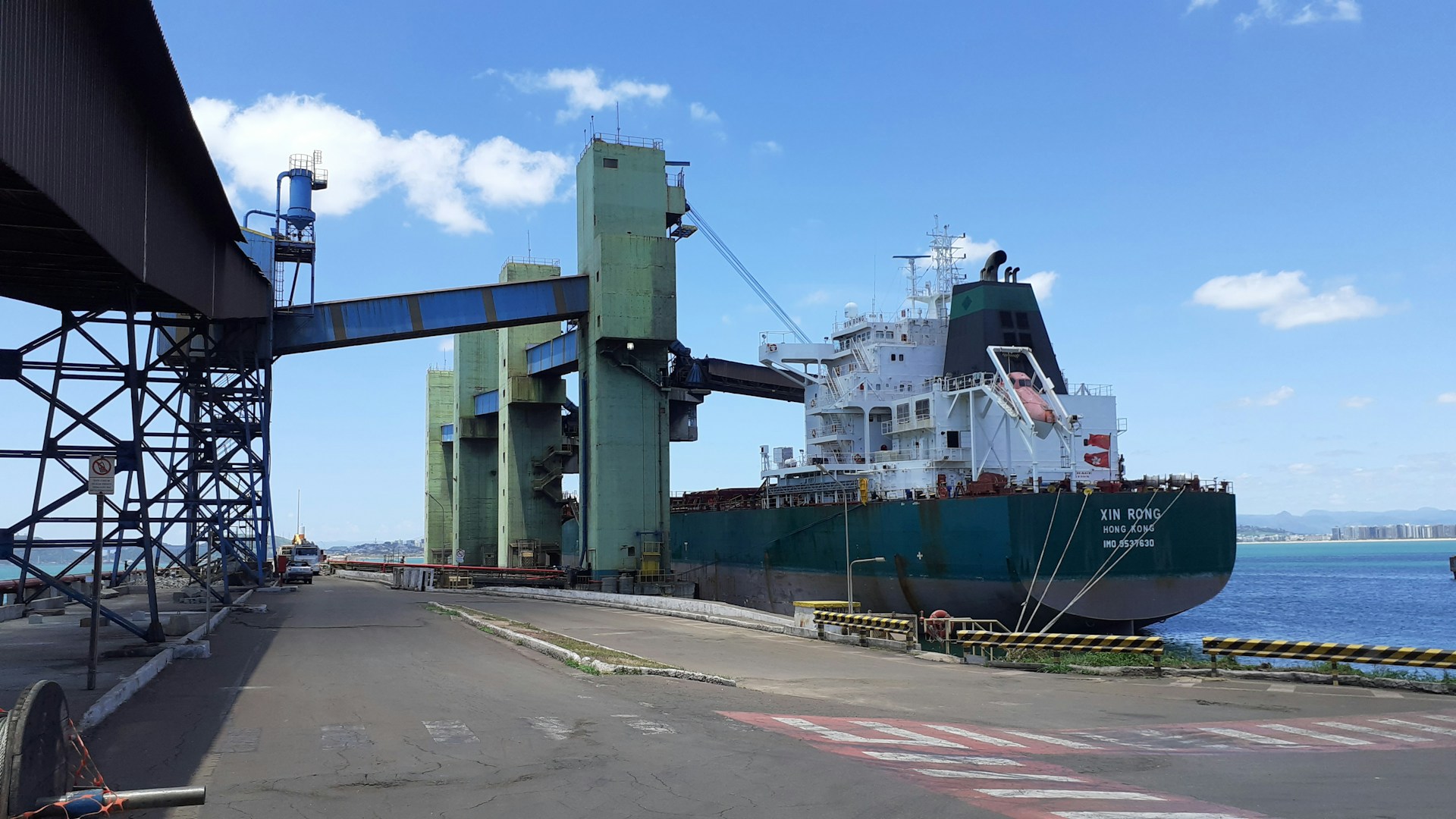 ship docked at the pier during day