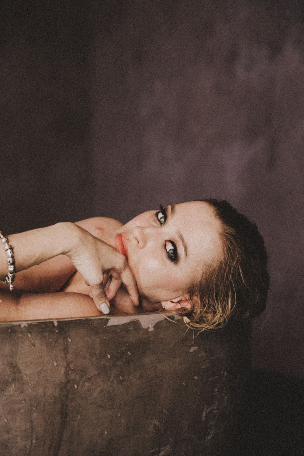 woman in bathtub