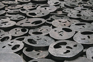 selective focus photography of face ornaments