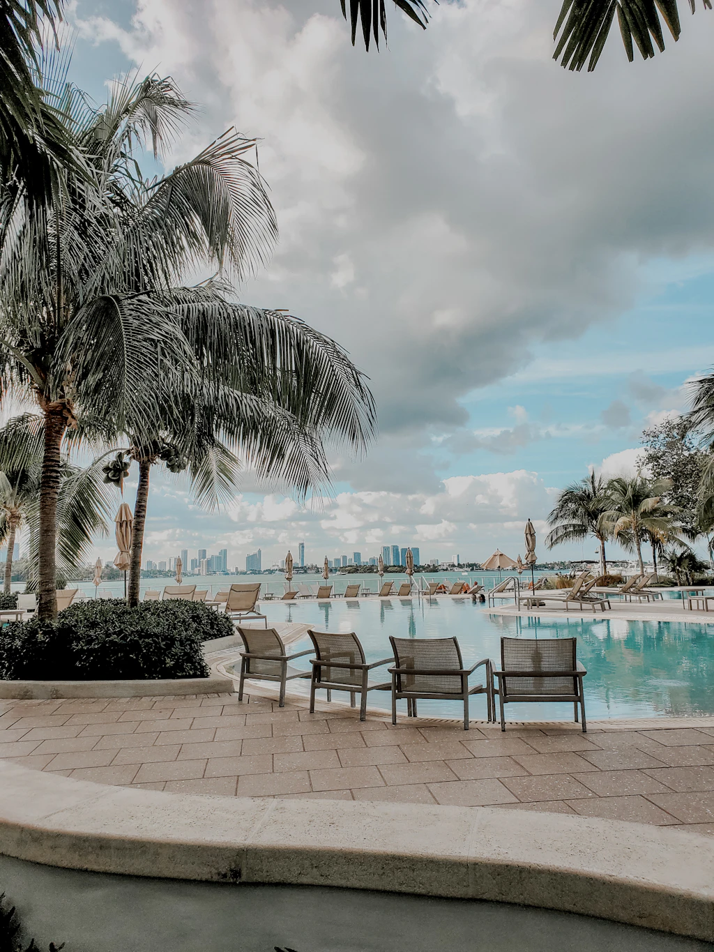 Custom swimming pool with backyard barbecue area in Wesley Chapel