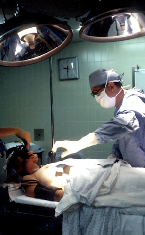 doctor and nurses inside operating room