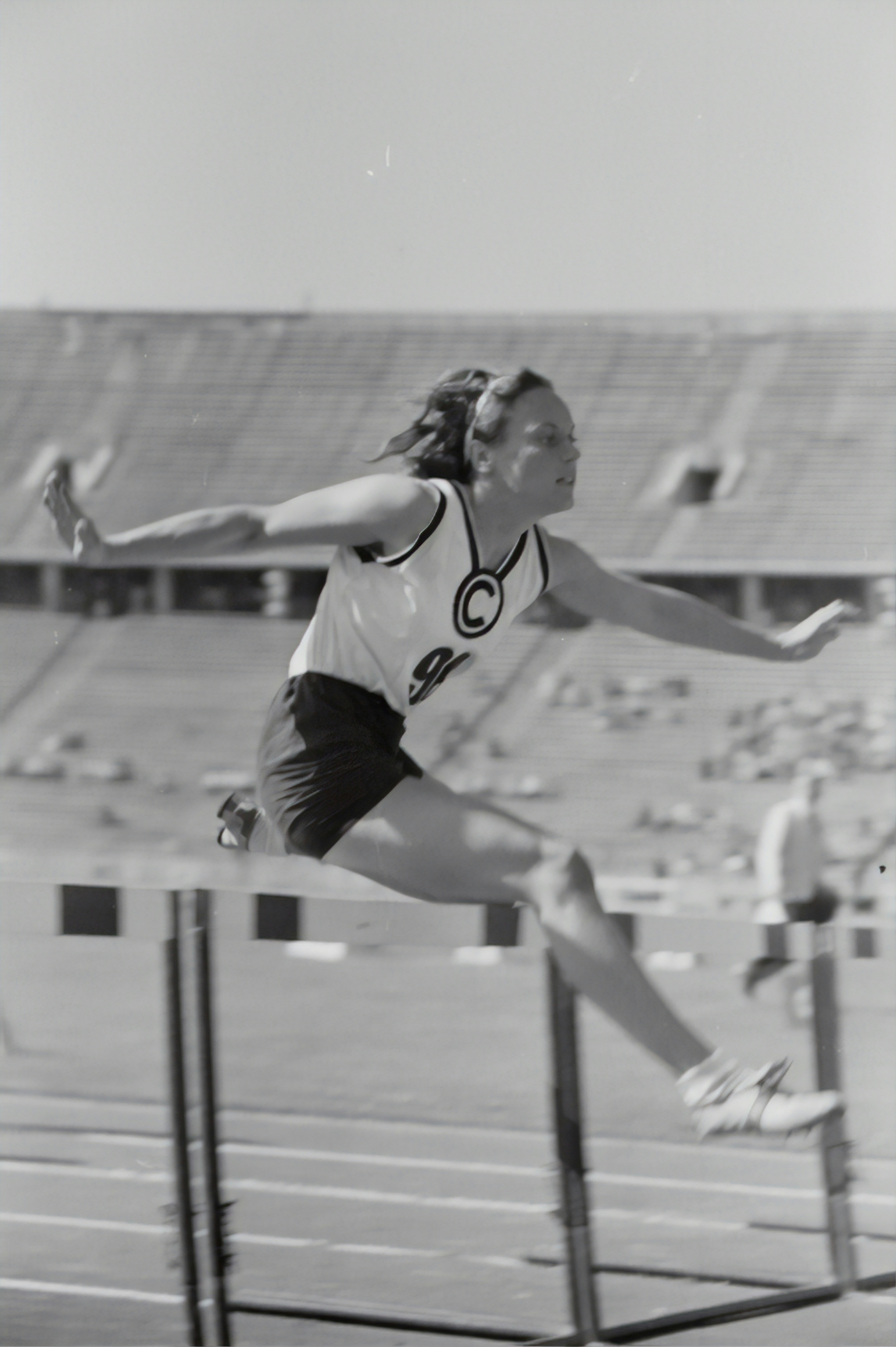Women's hurdles. Athletics championships 1940