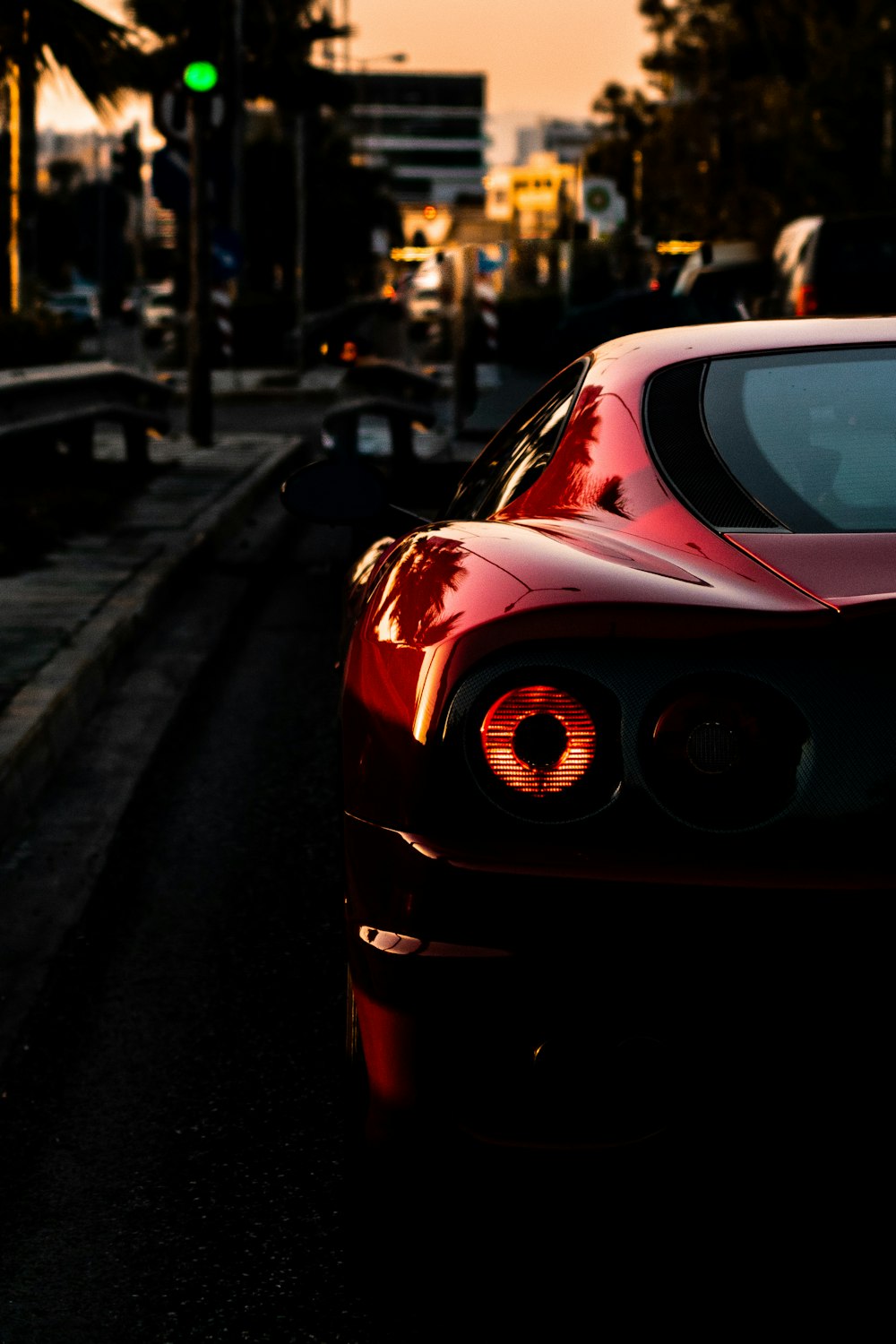 red coupe