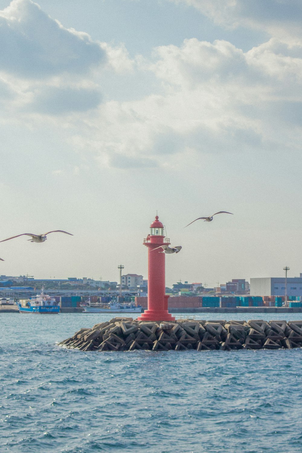 red lighthouse