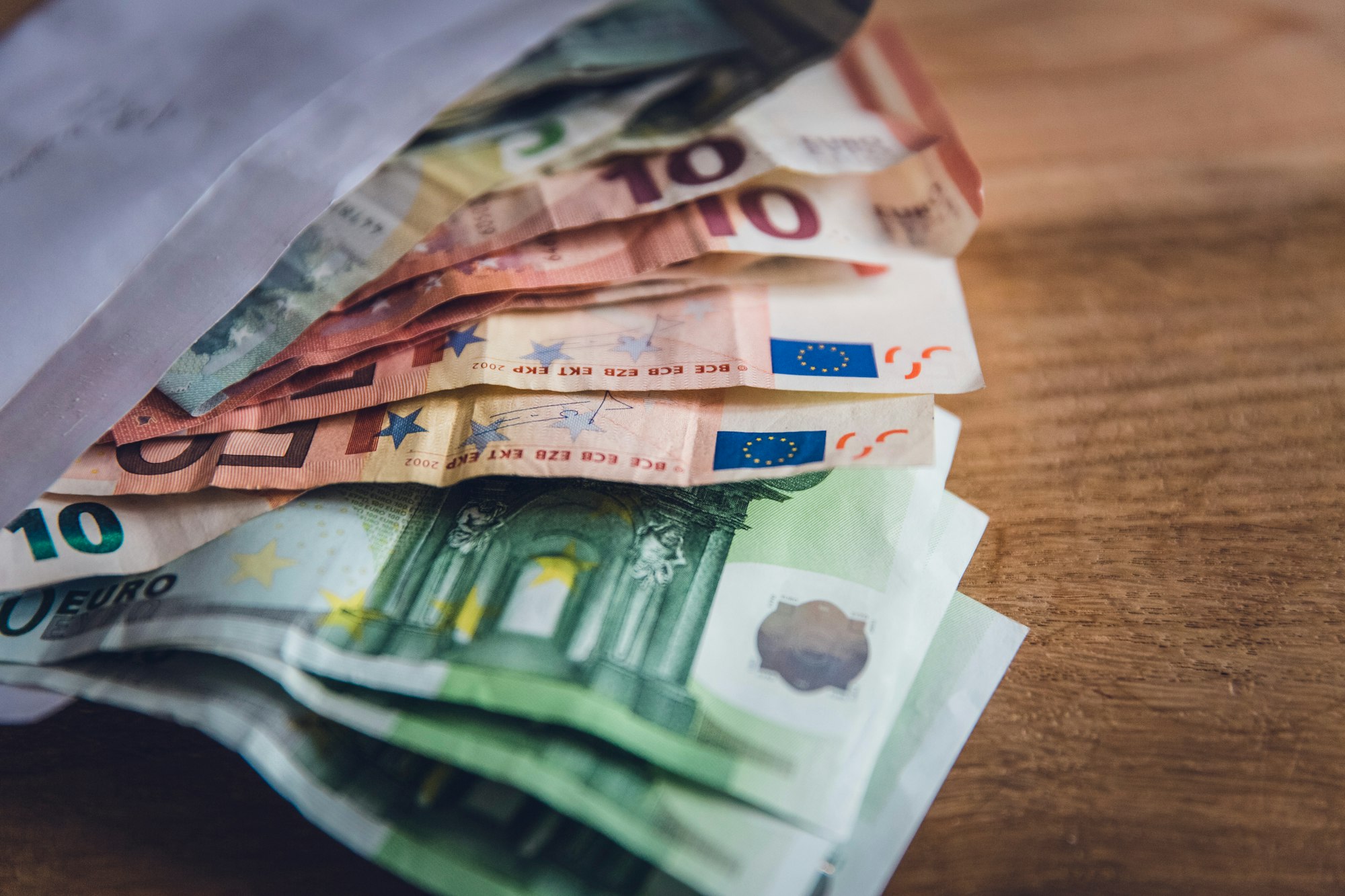 Corruption loves money. EURO banknote bank bill