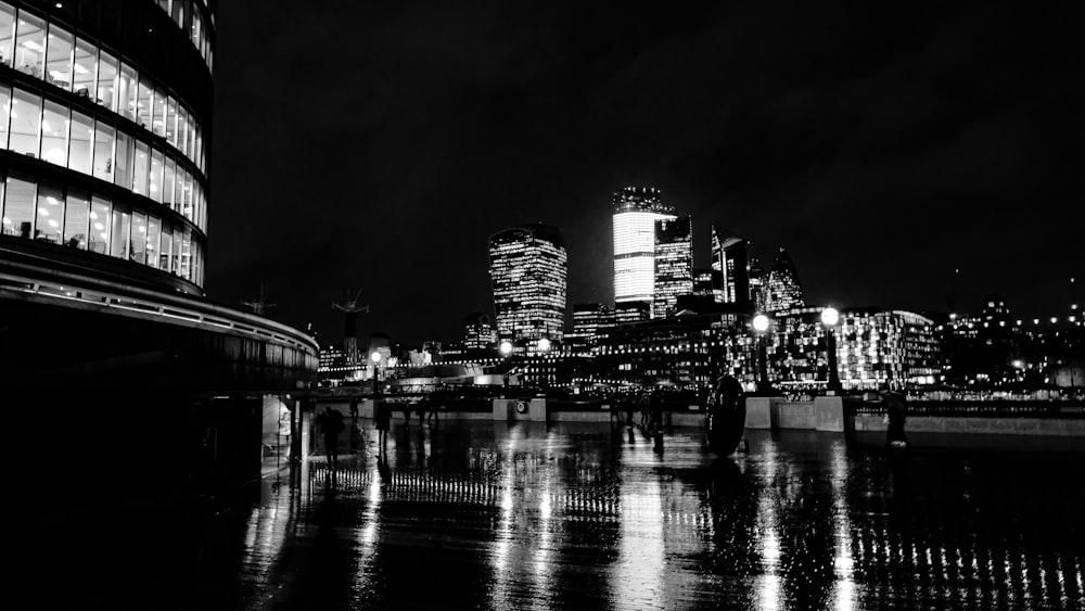 high-rise buildings near body of water