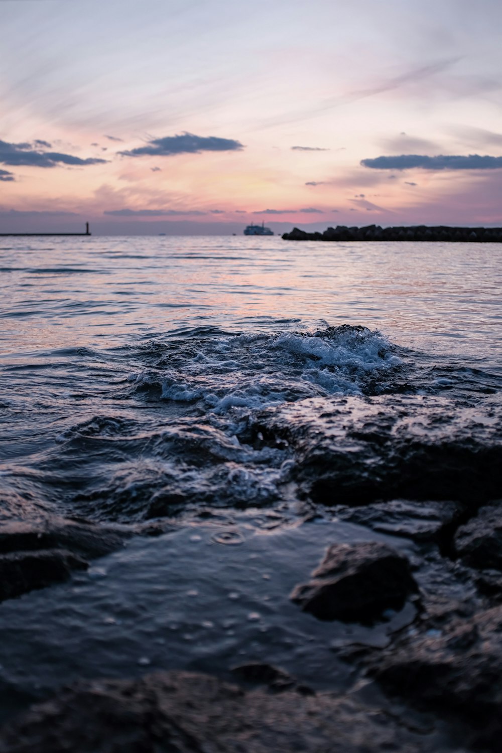 rippling body of water