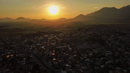 buildings during golden hour in Nilópolis Brasil