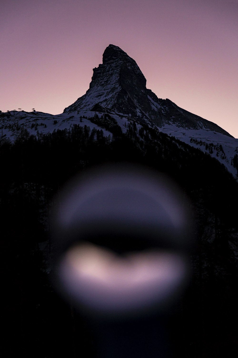 glacier mountain during golden hour