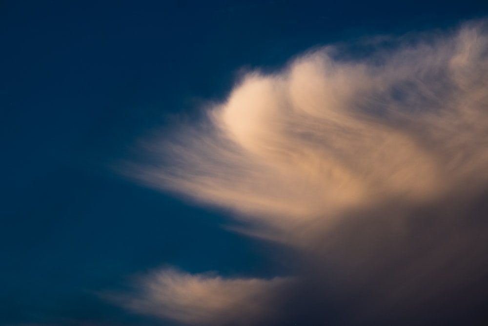 white and blue sky