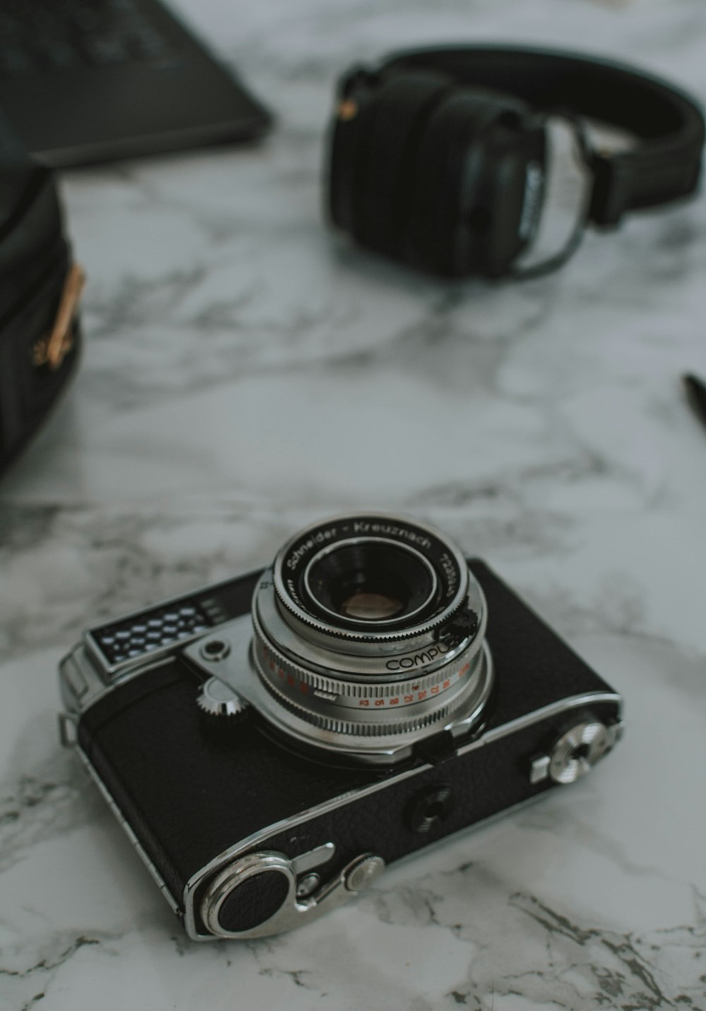 black and silver bridge camera