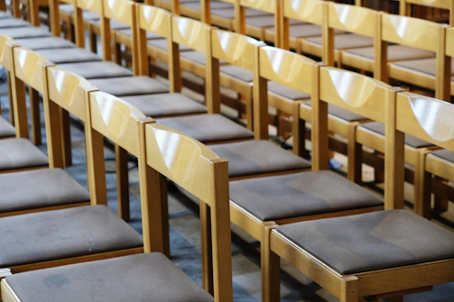 brown wooden chair lot