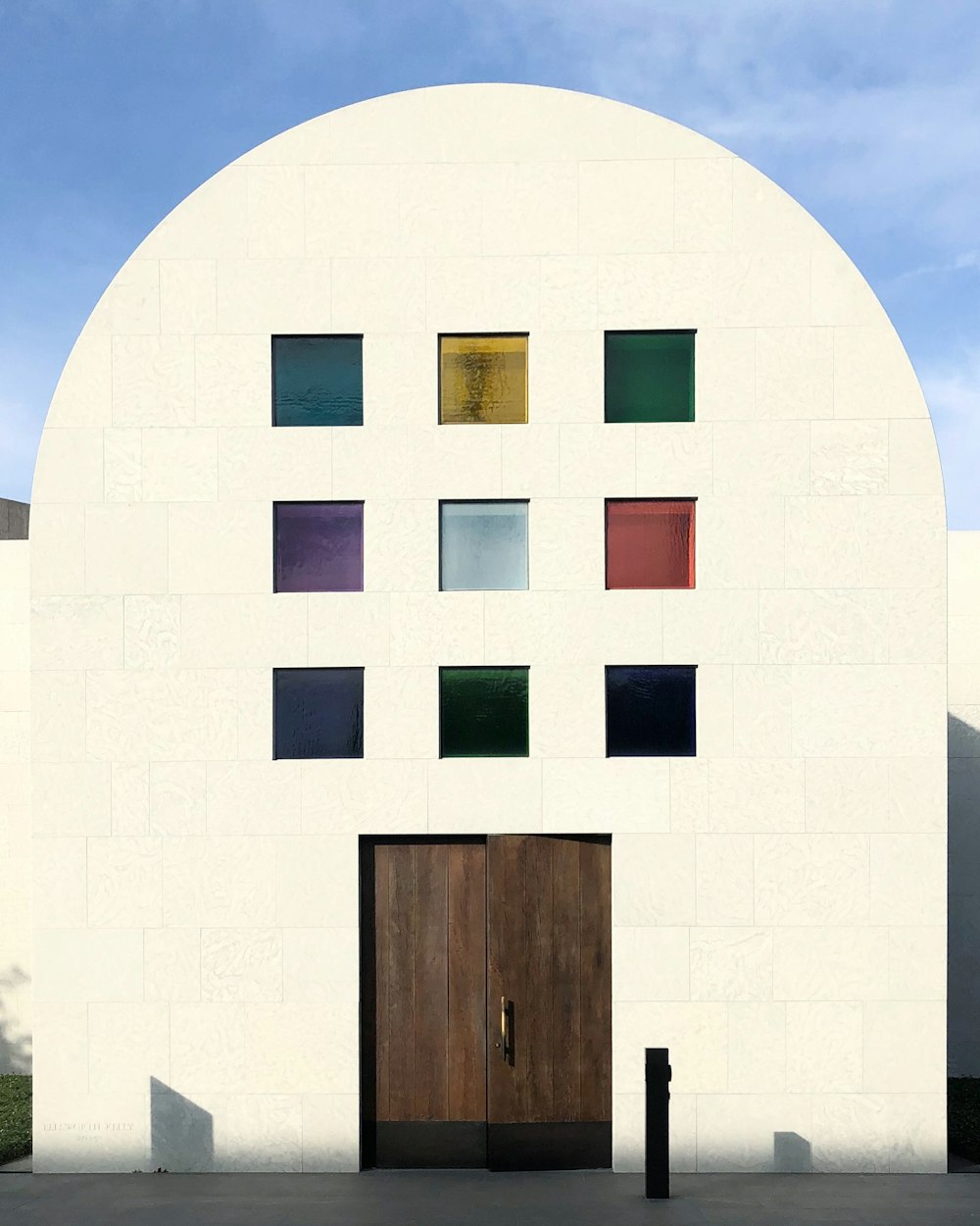 brown wooden door