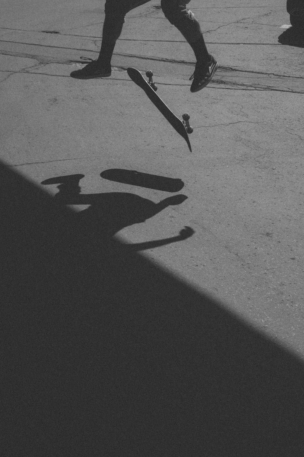 man riding on the skateboard photograph