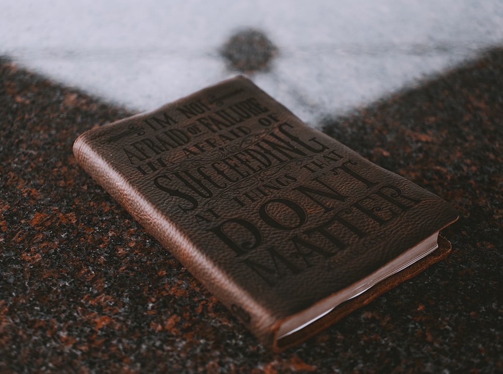brown and black book