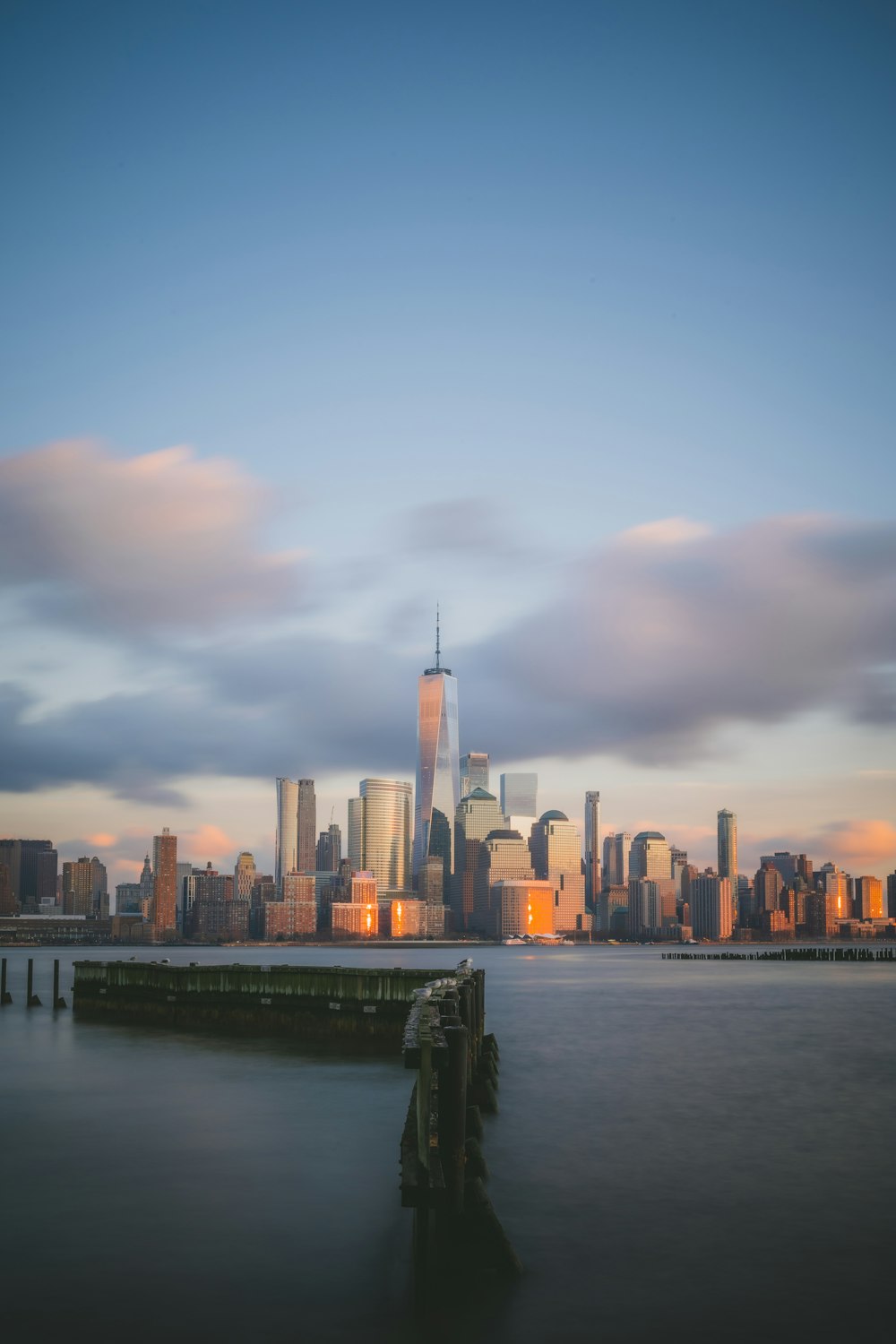 cityscape by water