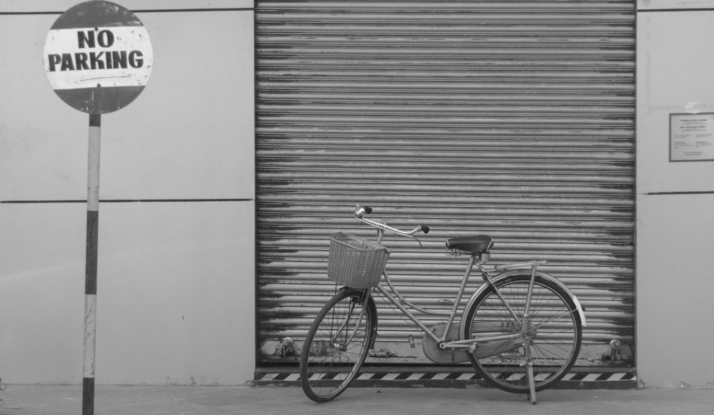 bicycle parked on street