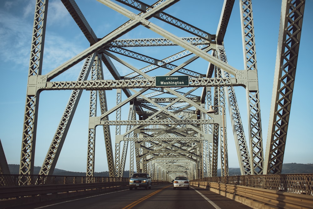 grey suspension bridge