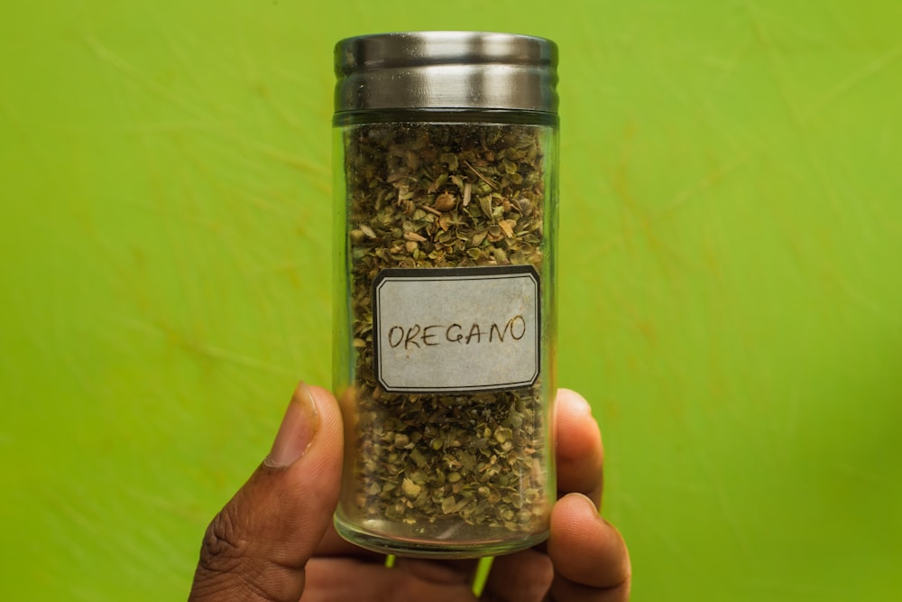 Oregano powder jar