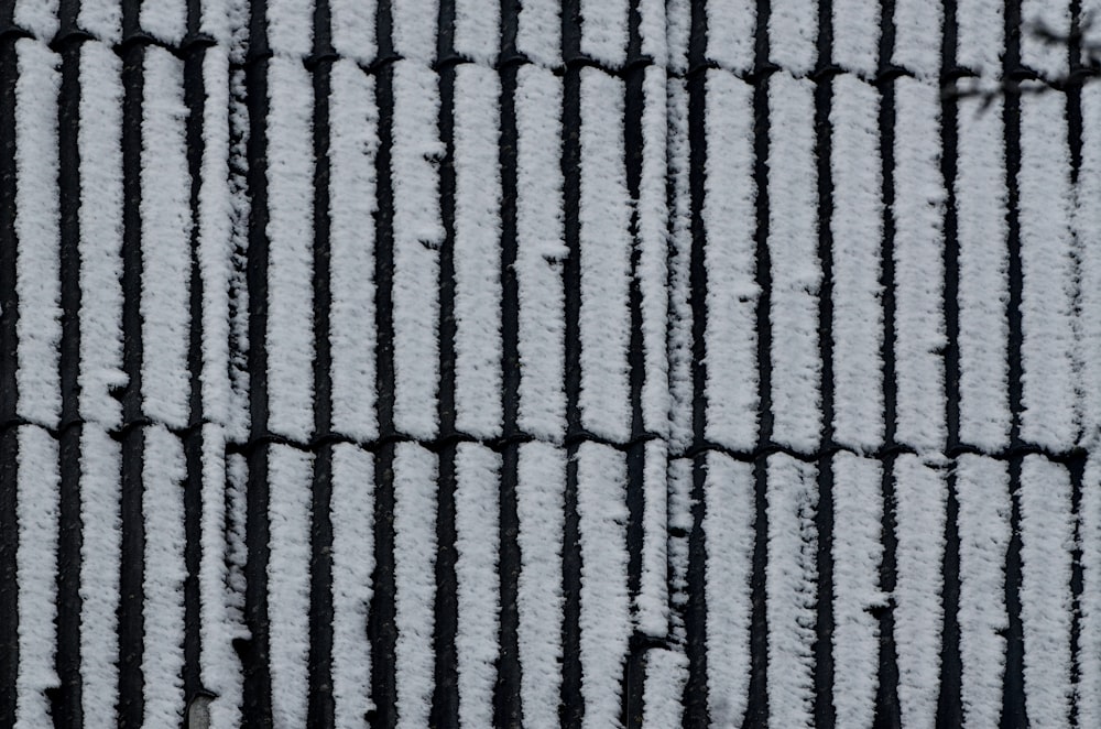 snow-covered wall