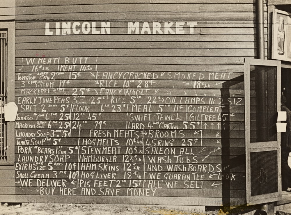 Lincoln market signage