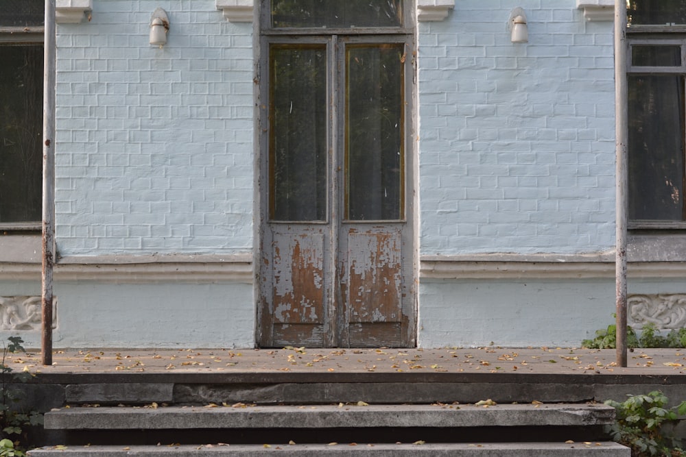 white and brown building