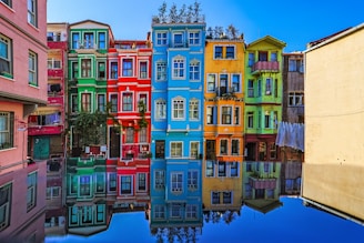 photography of multicolored buildings during daytime