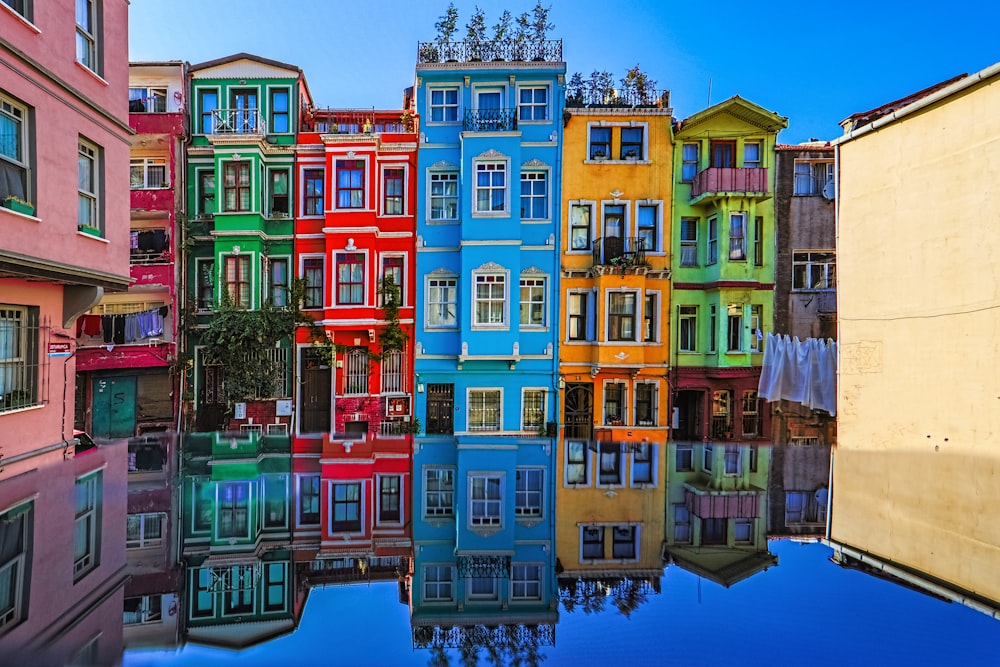 photography of multicolored buildings during daytime