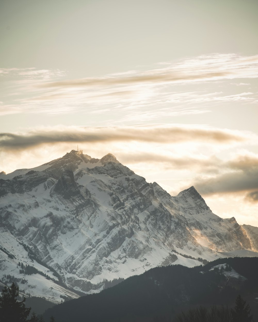 mountain during golden hour