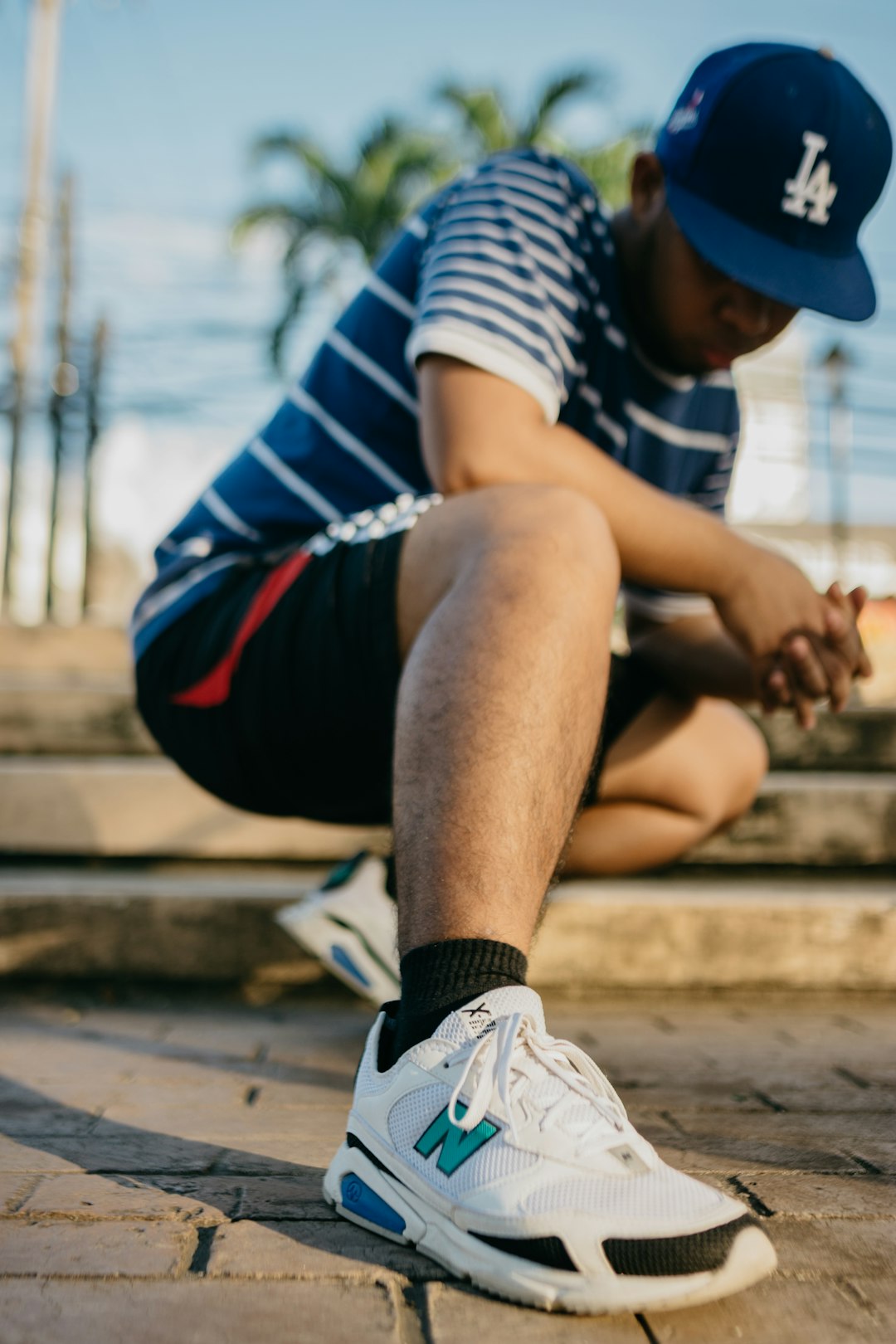 man sitting on floor