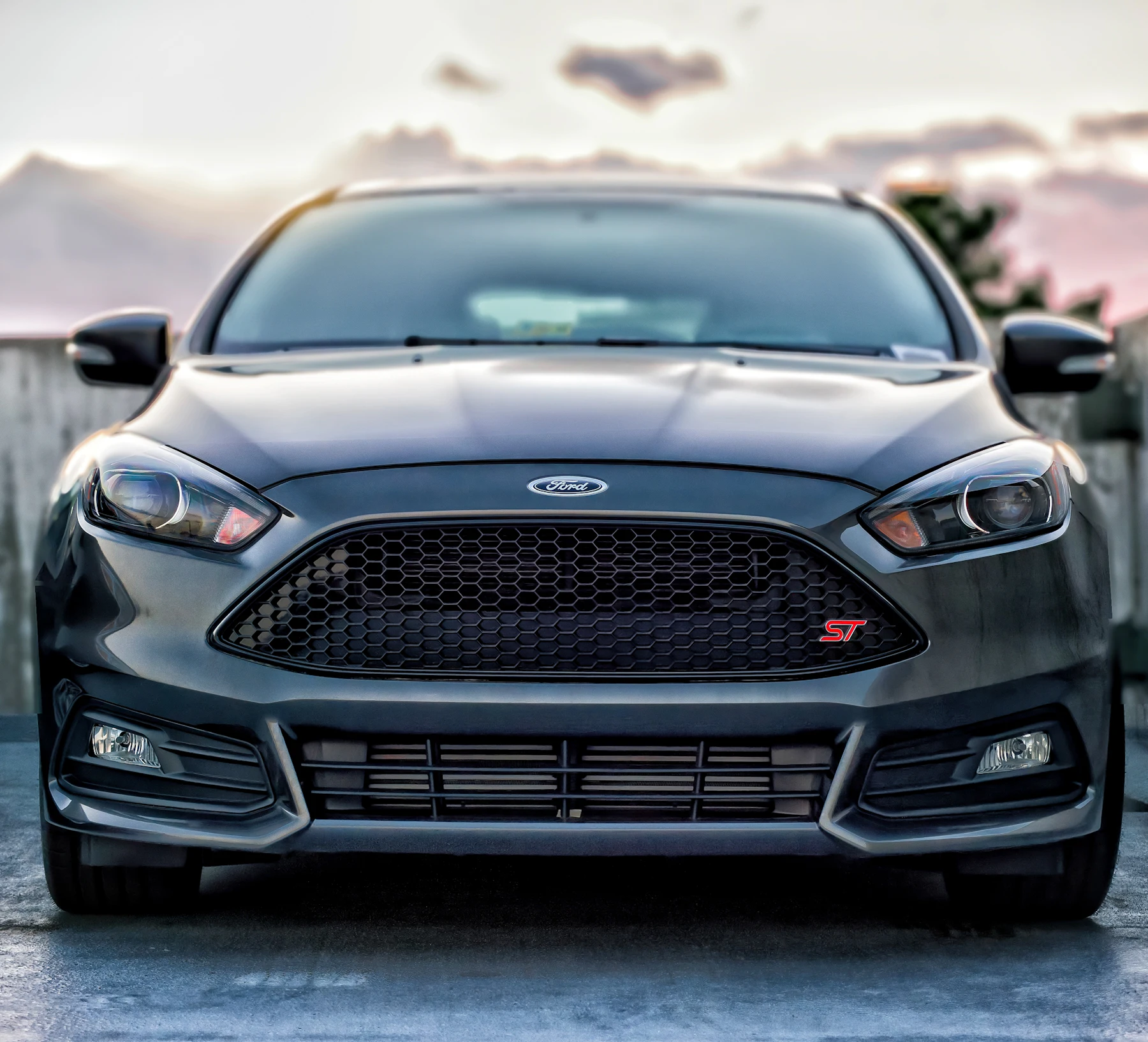 Black Ford car