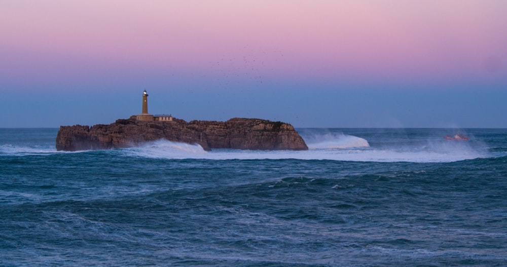 lighthouse on island