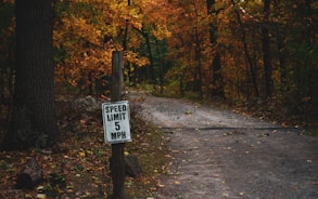 Speed Limit 5 MPH road sign during daytime