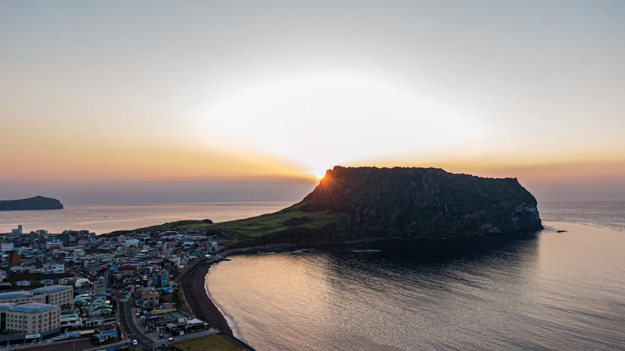 Seongsan Ilchulbong coast in Jeju