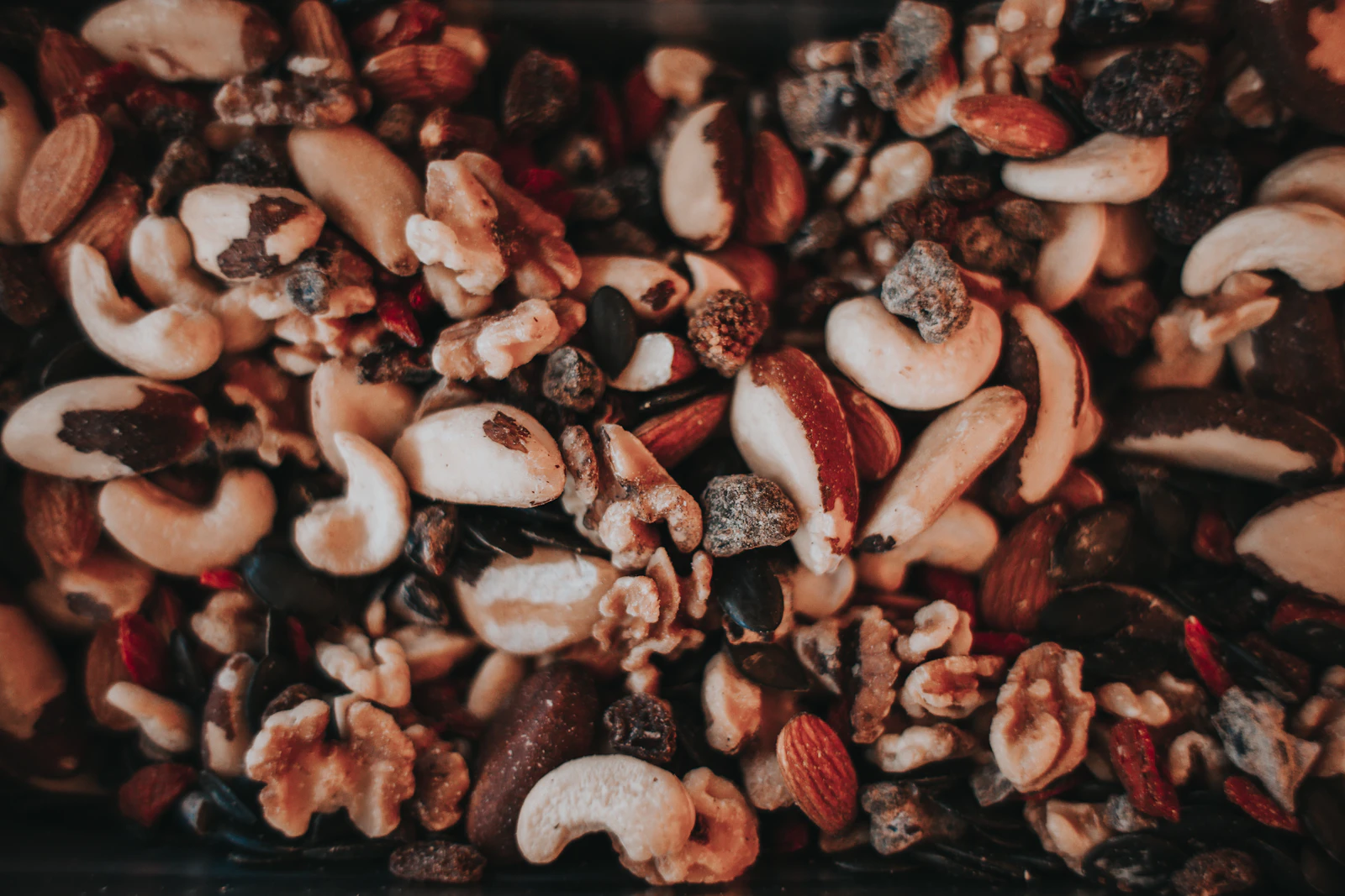 Cashewkerne aus der Nähe
